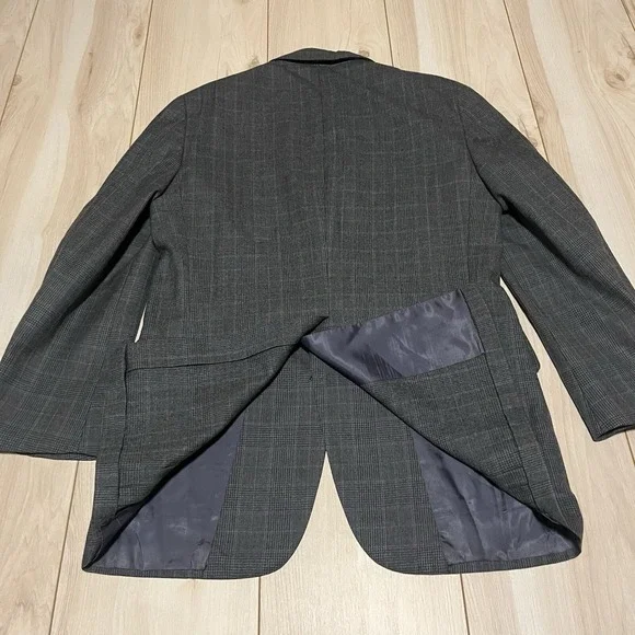 Brooks Brothers Vintage Unlined Sportscoat Blazer 2 Buttons Gray Mens Size 40R